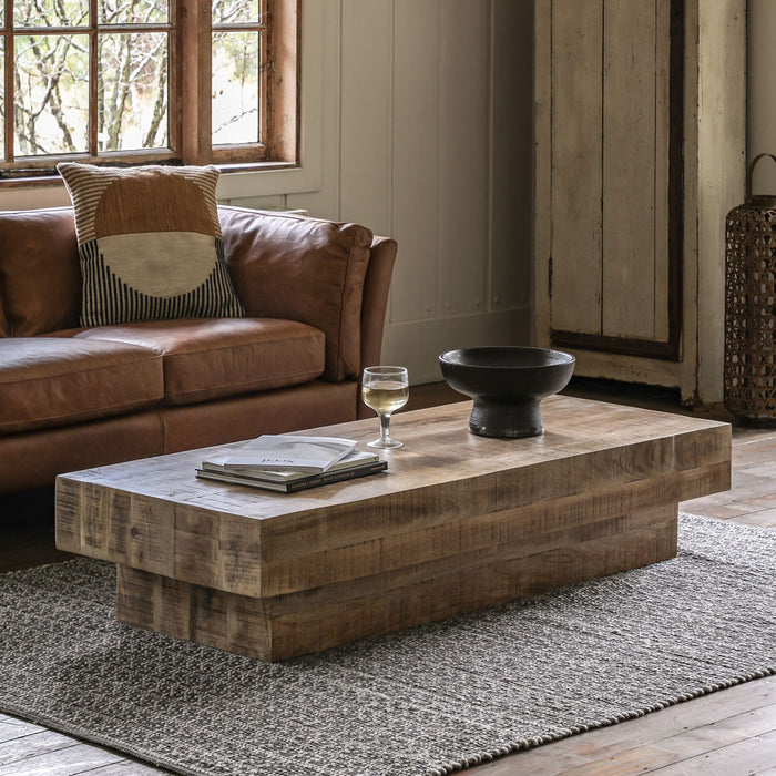 Iowa Rectangular Coffee Table Natural 150cm