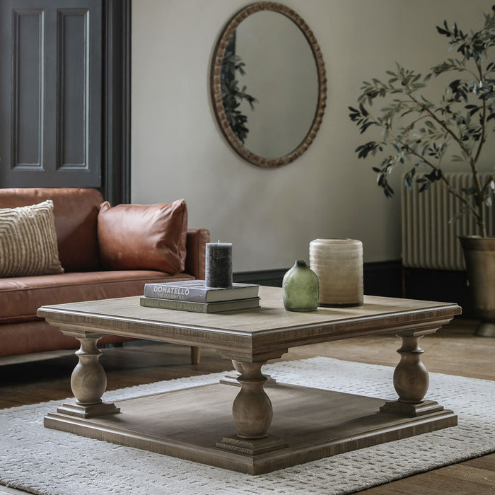 Vancouver Square Coffee Table Natural 100 x 100cm