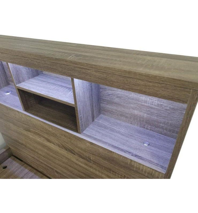 Oak Victoria Queen Gas Lift Bed