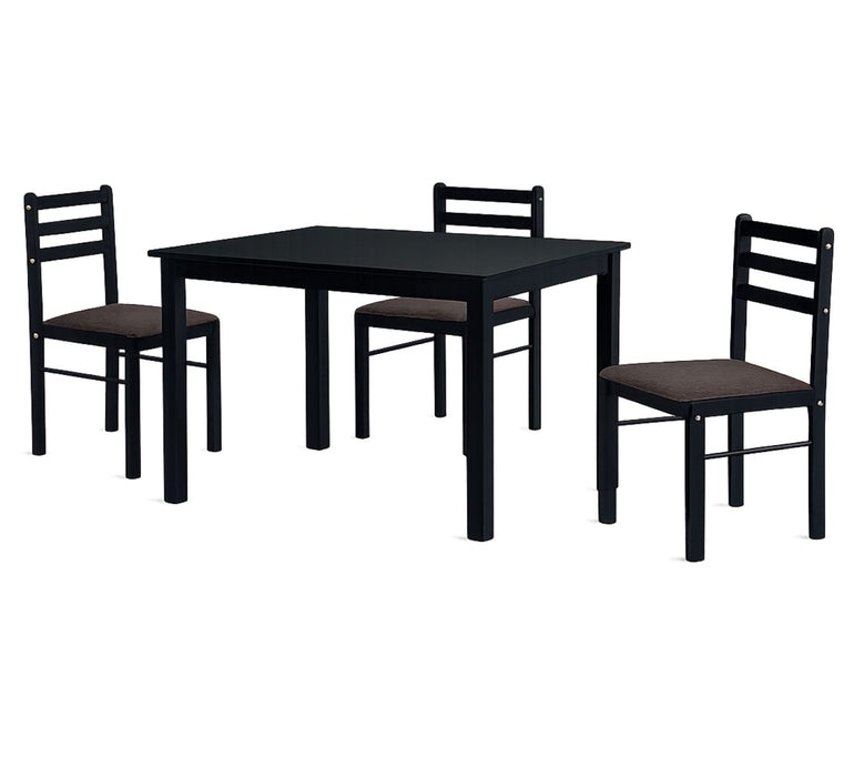 Hudson 4 Seater Rectangular Dining Table with Chair Set