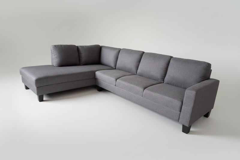 Evelyn 5 Seater Lounge Left Chaise in Fabric