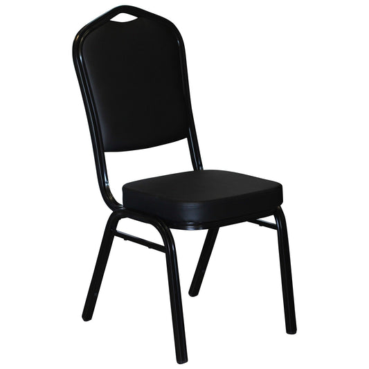 Banquet Commercial Grade Metal & PU Leather Stackable Resto Chair