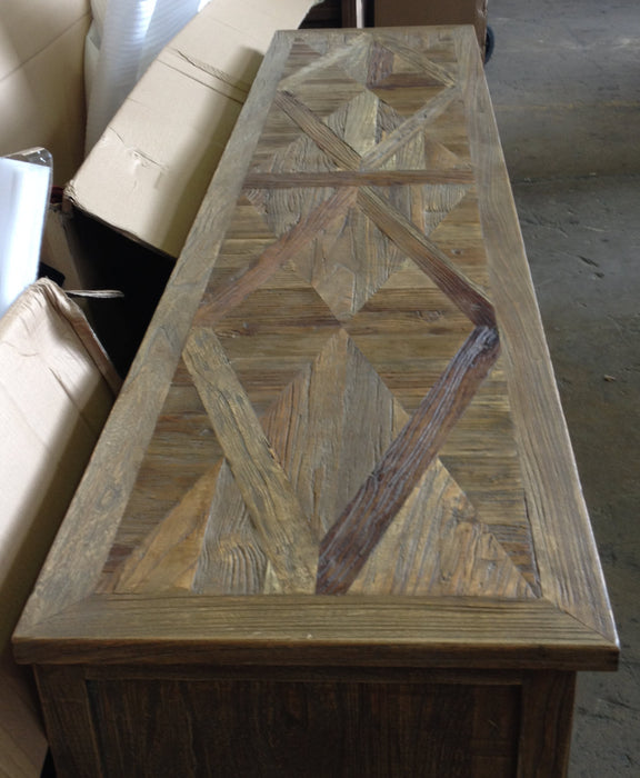 Parquetry Timber Sideboard Buffet
