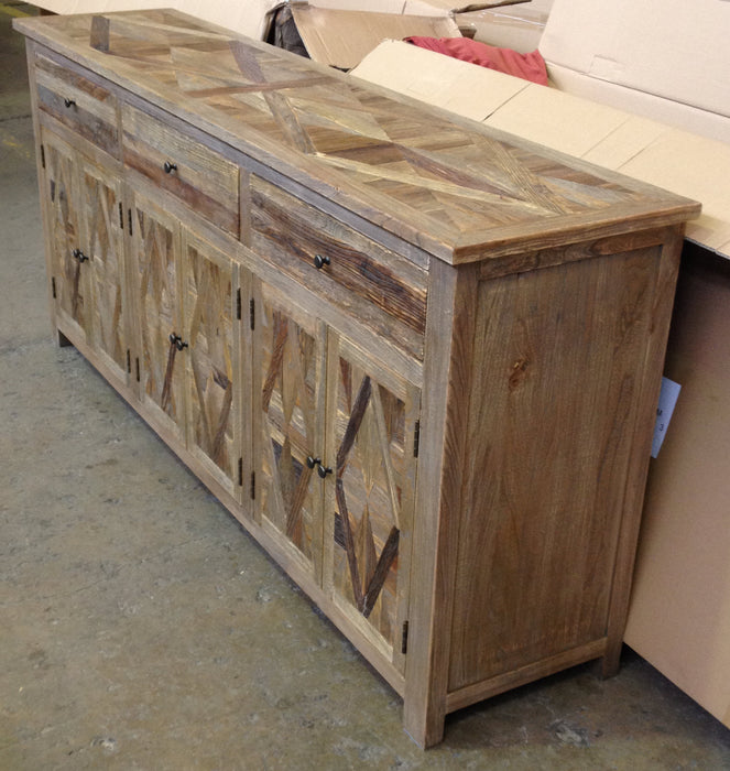 Parquetry Timber Sideboard Buffet