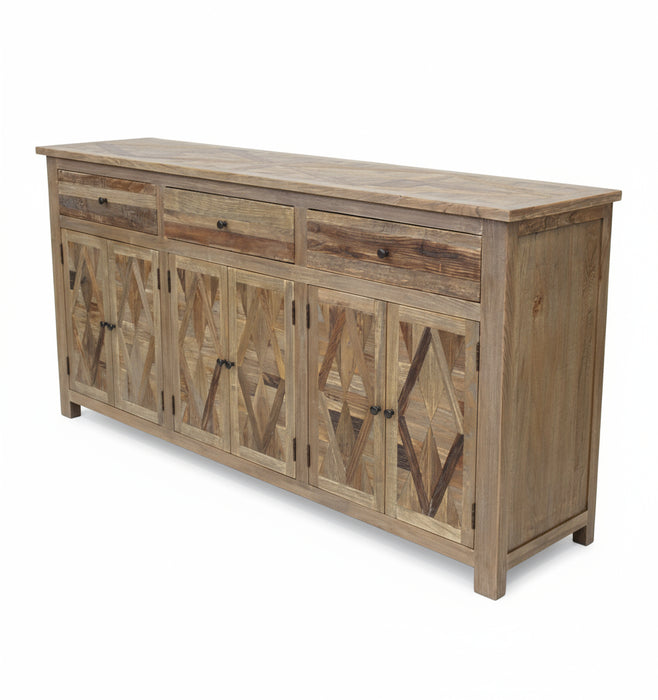 Parquetry Timber Sideboard Buffet