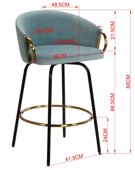 Louis Gold Bar Stool