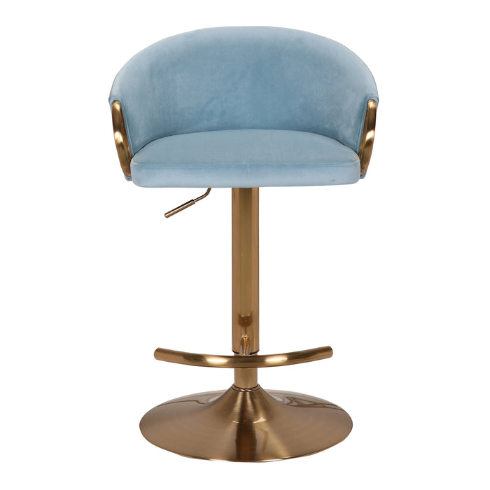 Winfrey Bar Stool Light Blue Set of 2