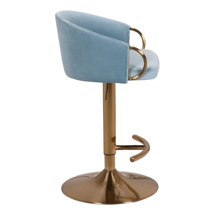 Winfrey Bar Stool Light Blue Set of 2