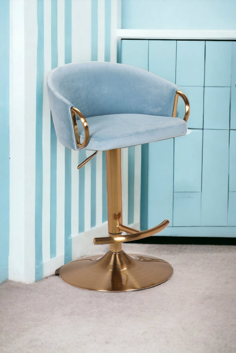 Winfrey Bar Stool Light Blue Set of 2