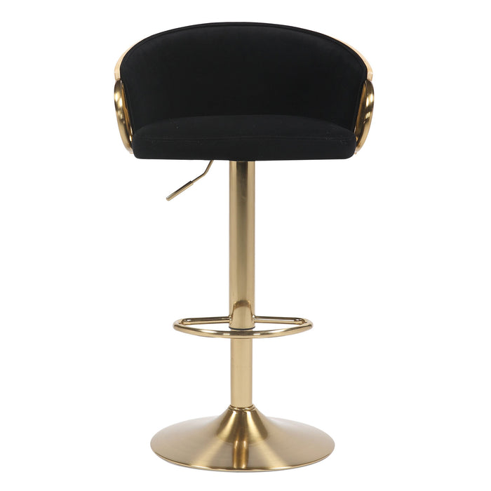 Jesse Gold Gas Lift Kitchen Stool