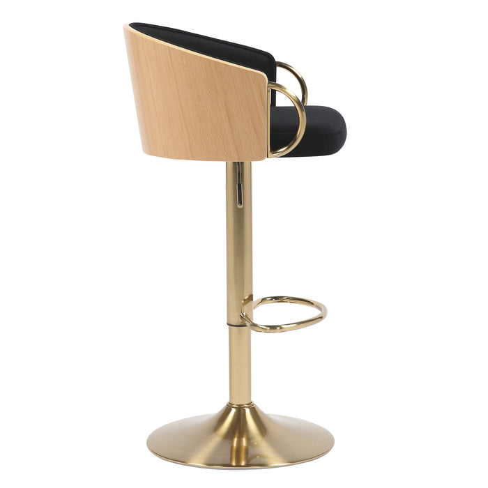 Jesse Gold Gas Lift Kitchen Stool