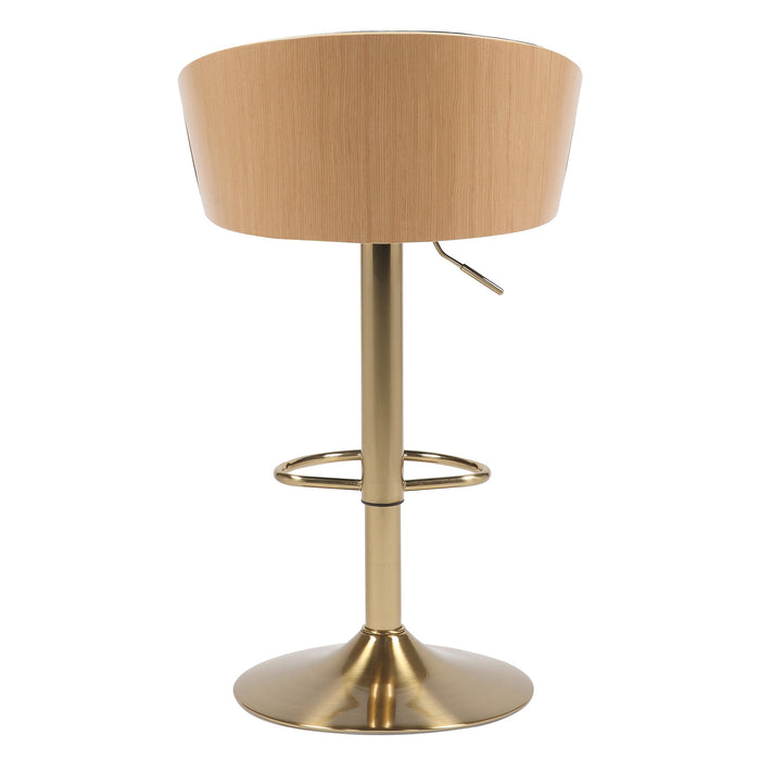 Jesse Gold Gas Lift Kitchen Stool