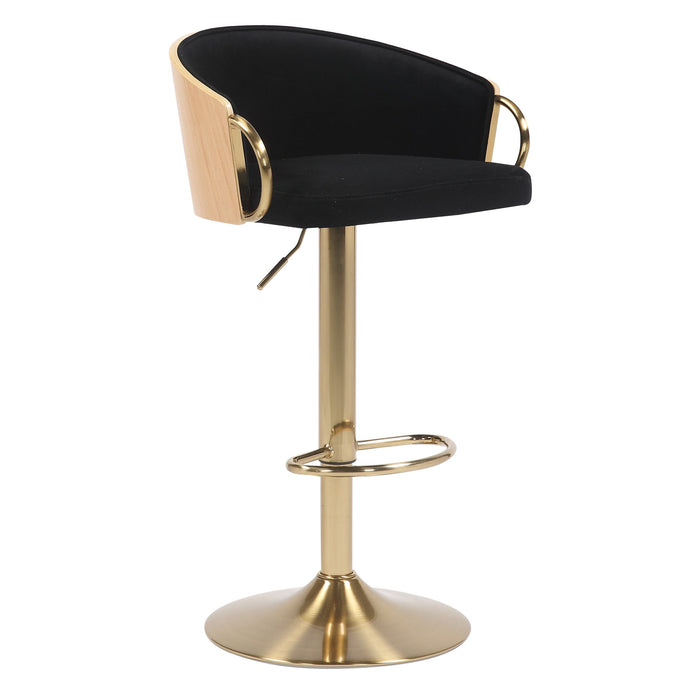 Jesse Gold Gas Lift Kitchen Stool