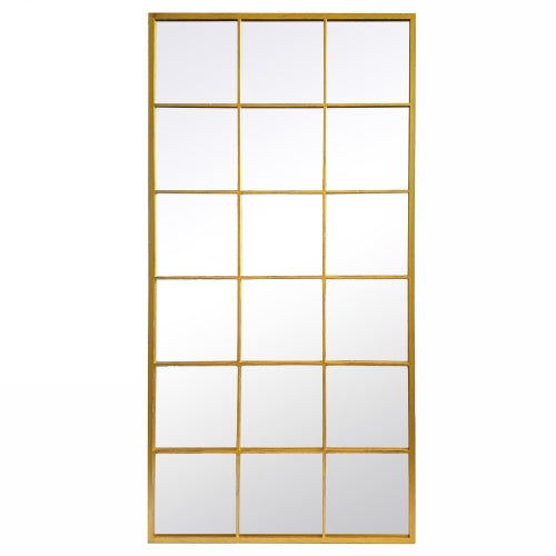 Rustic Gold Industrial Mirror