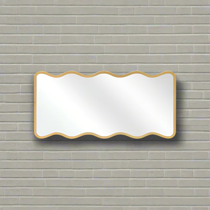 Gold Wave Mirror