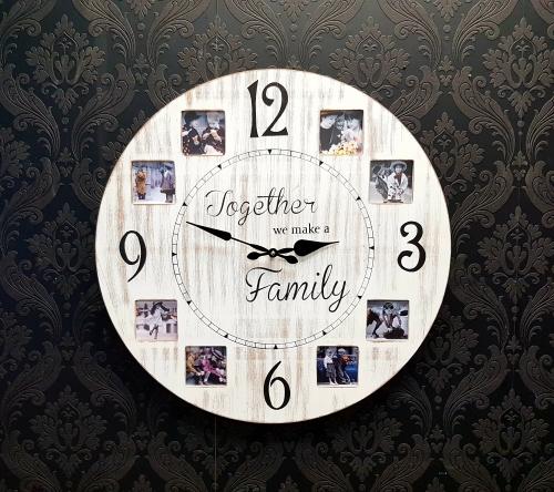 Family Photo Wall Clock