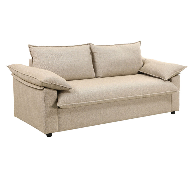 Casabela Beige 2.5 Seater Pull out Sofa Bed with Double Mattress