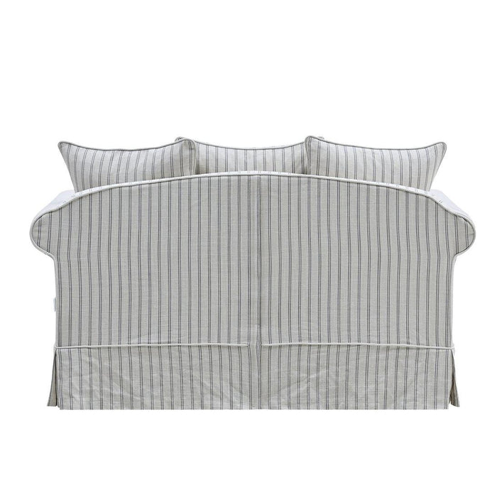 Avalon Hamptons 2 Seat Sofa Lounge Cloud Stripe - Sydney