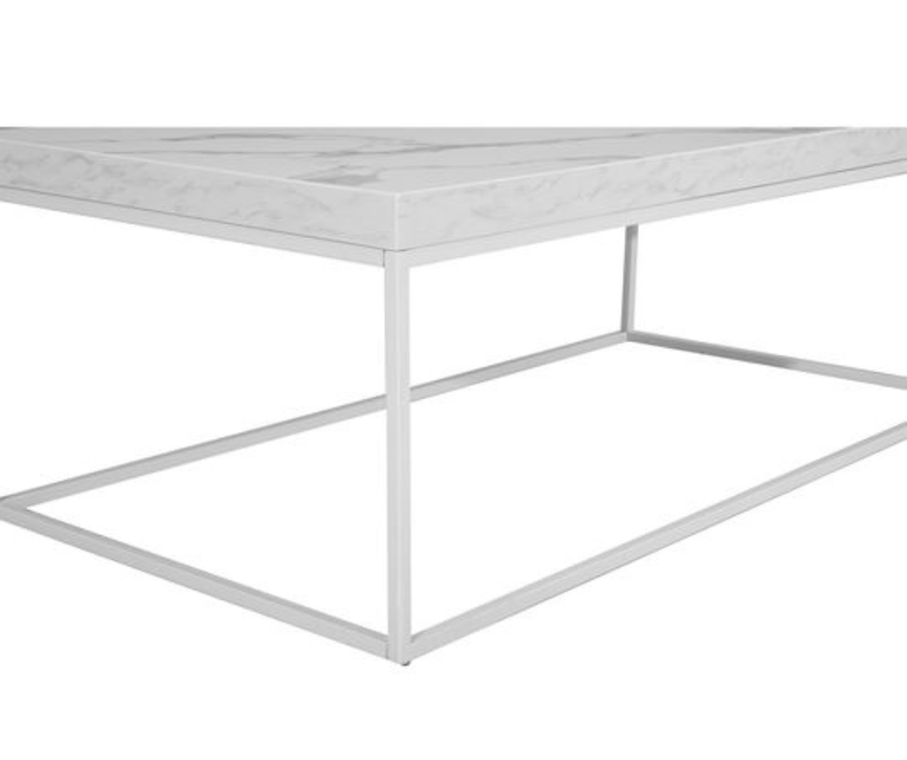 White Marble Look Coffee Table