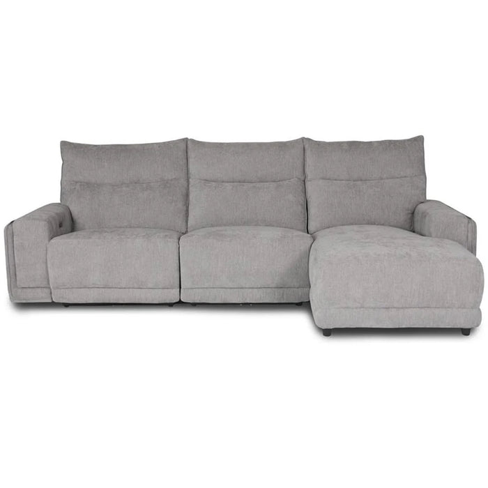 Portugal Fabric Recliner Sofa with Chaise ,Slate