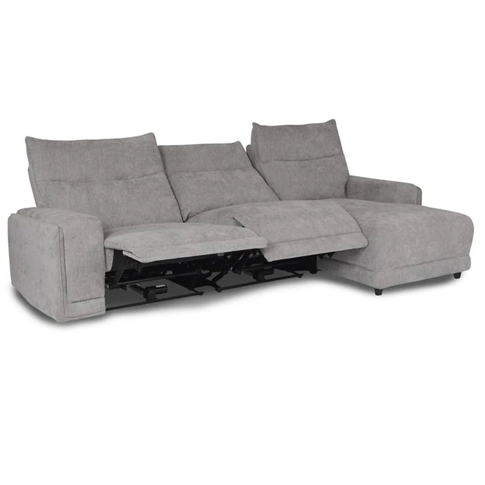 Portugal Fabric Recliner Sofa with Chaise ,Slate