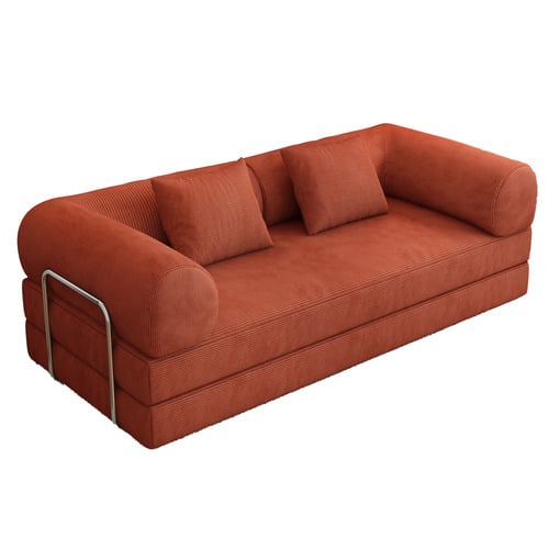 Mira 3 Seater Double Corduroy Sofa Bed