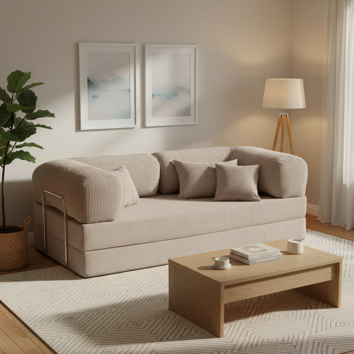 Sorrento 3 Seater Corduroy Sofa Bed