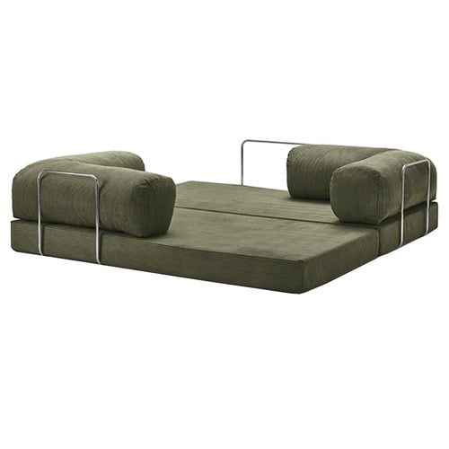 Mira 3 Seater Double Corduroy Sofa Bed