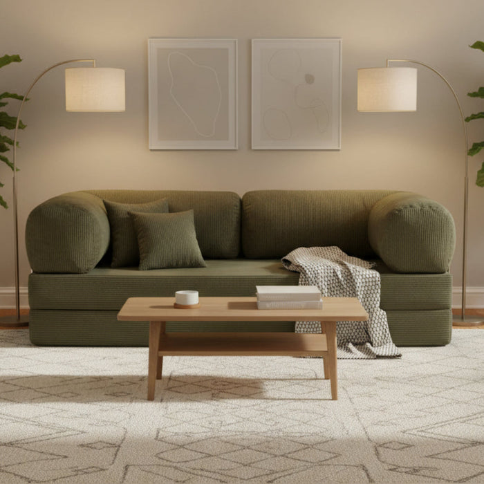 Sorrento 3 Seater Corduroy Sofa Bed
