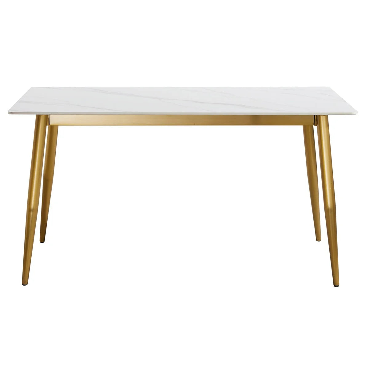 Tecia Sintered Stone Dining Table, Matte Surface Top