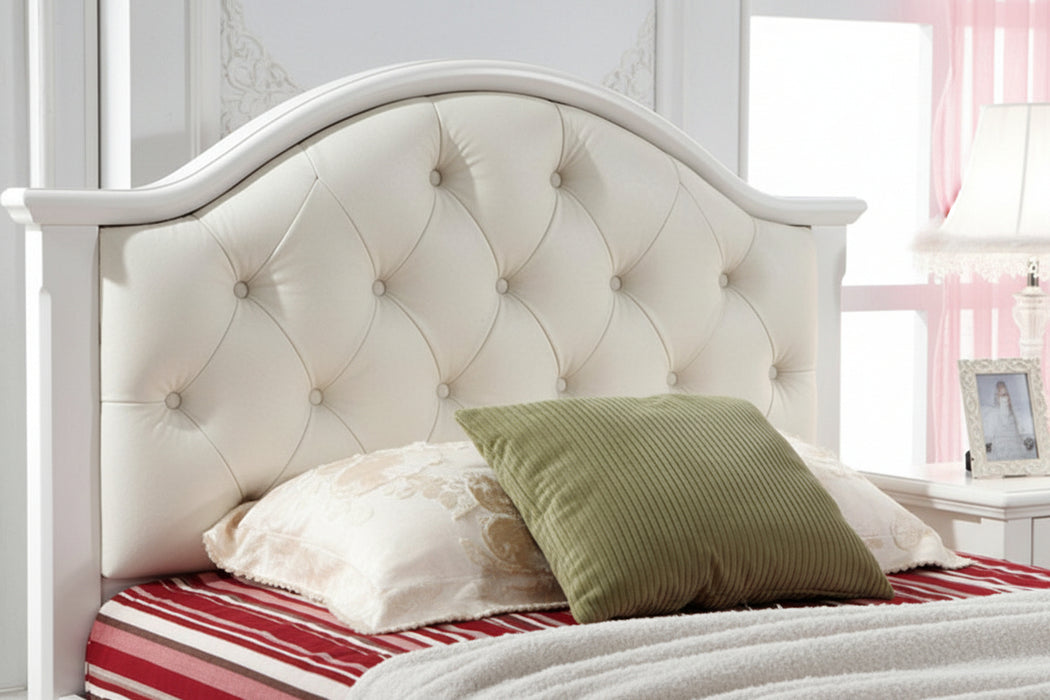 White Paris King Single Bed Frame