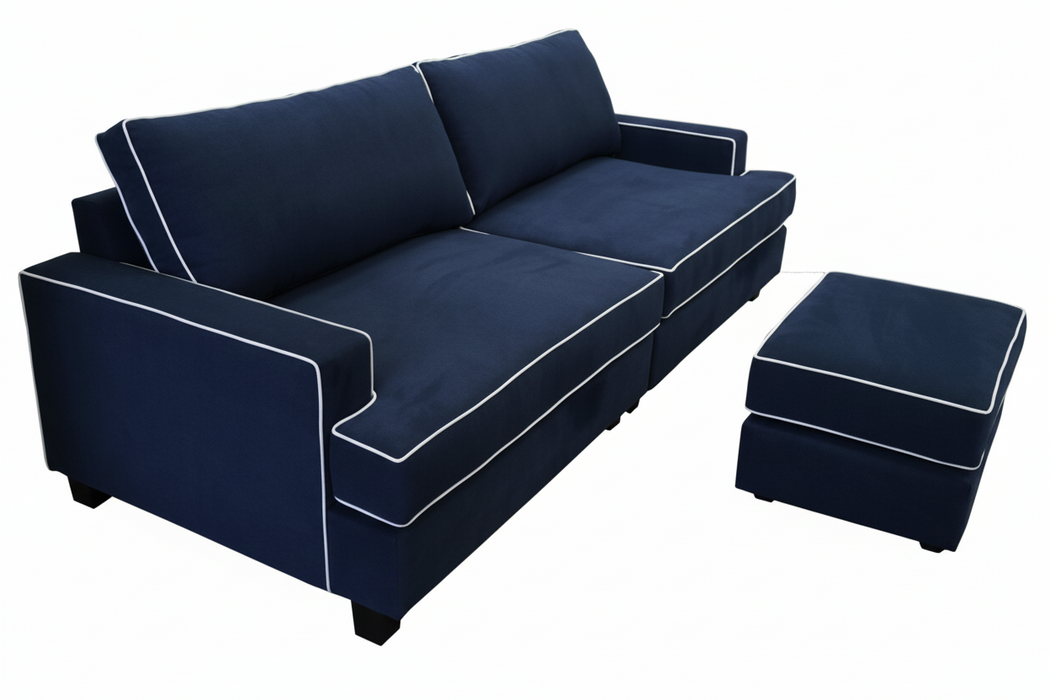 William 2.5 Seater and Ottoman Lounge T- Seat Cushions