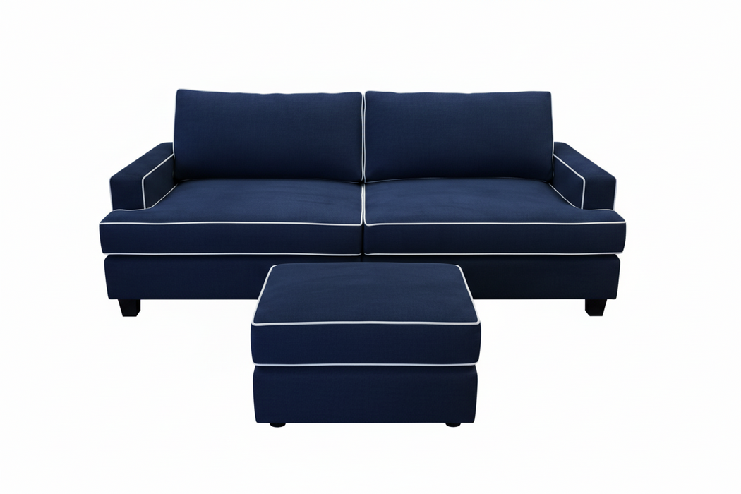 William 2.5 Seater and Ottoman Lounge T- Seat Cushions