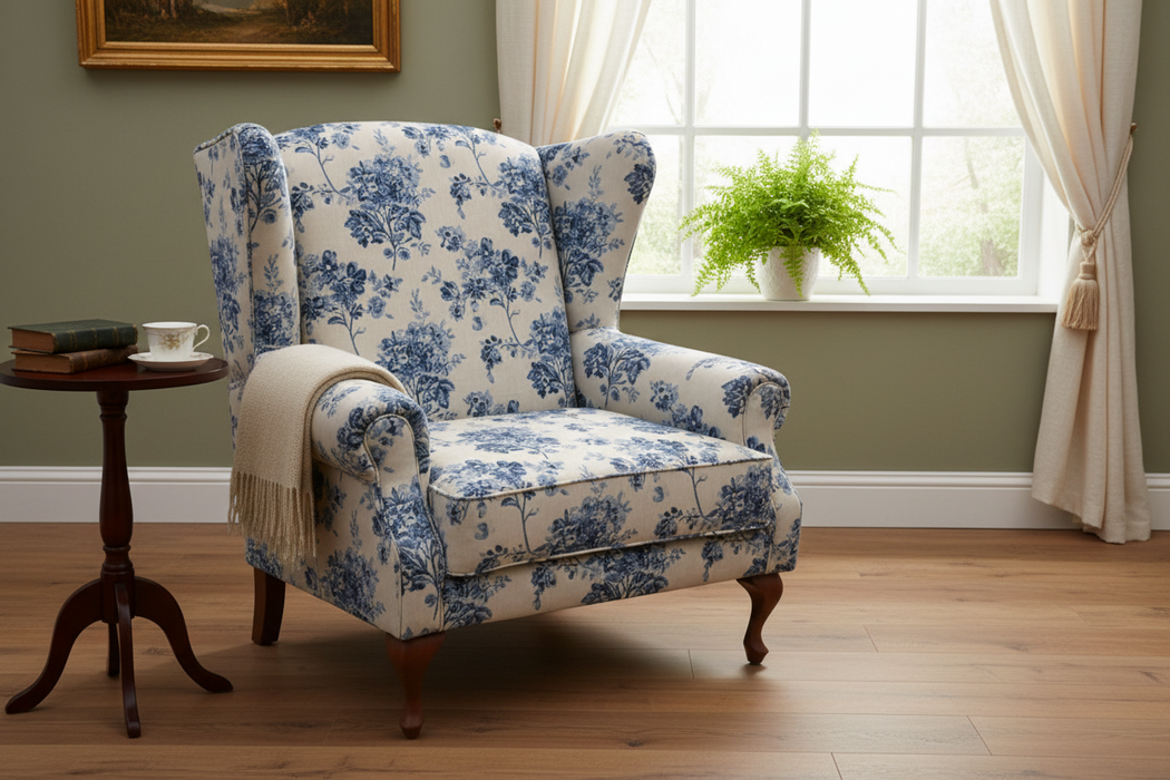 Louis King Size Wing Chair
