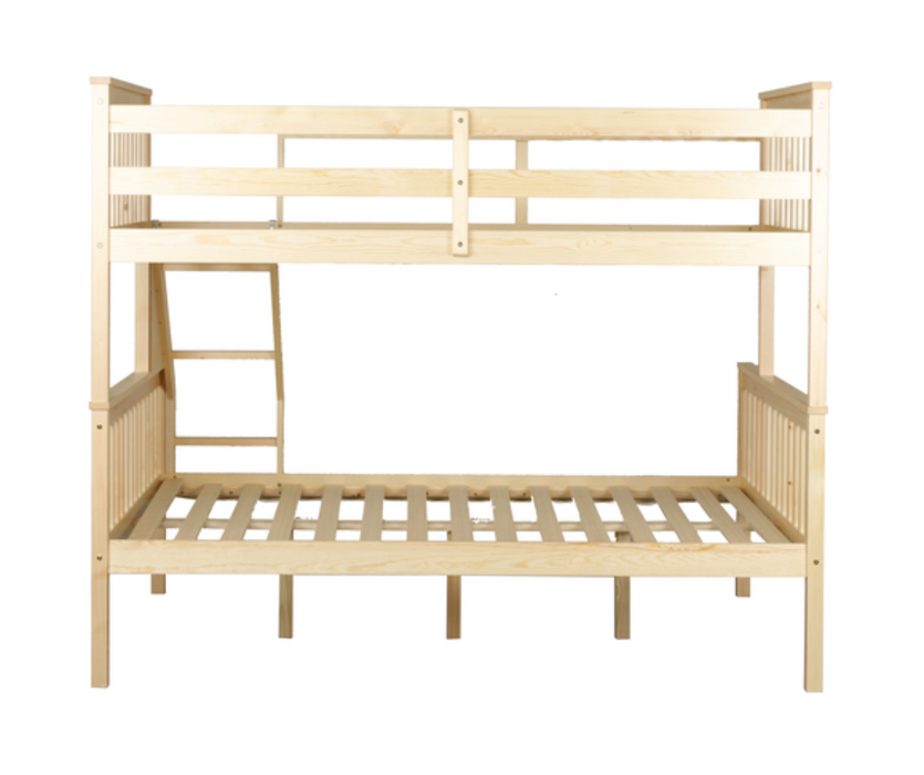 Glebe Pine Wood Single Over Double Bunk Bed