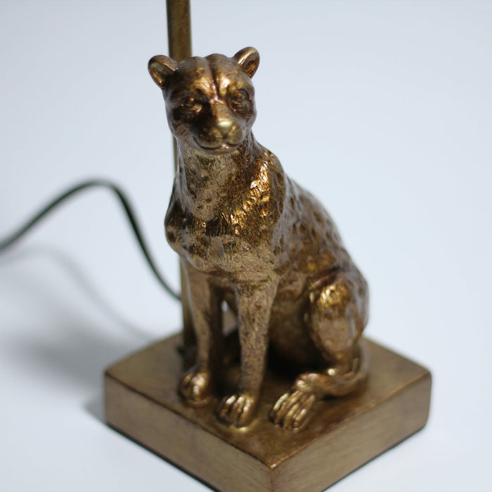 Cheetah Sitting Table Lamp - Copper