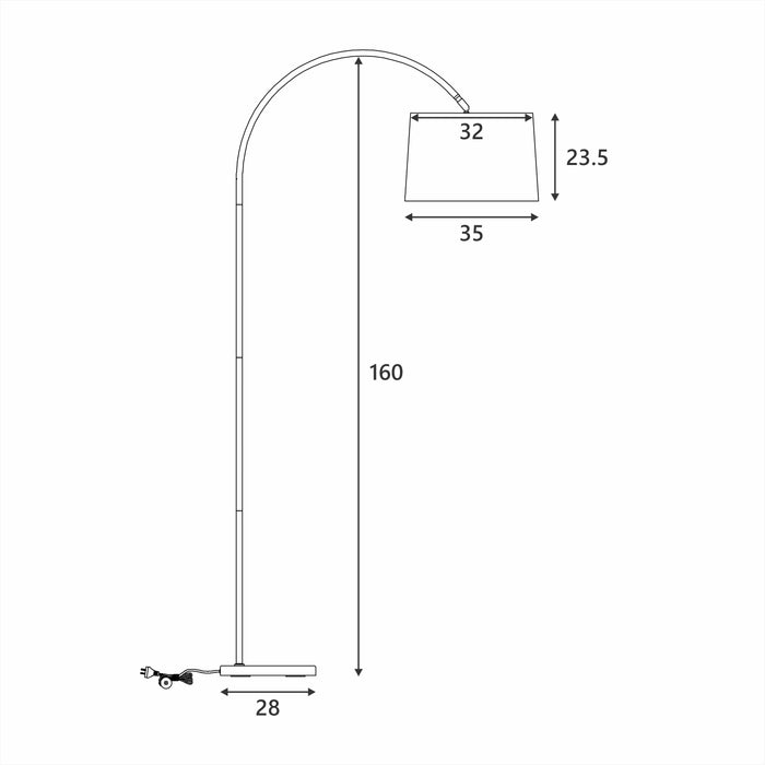 Tanya Arched Floor Lamp