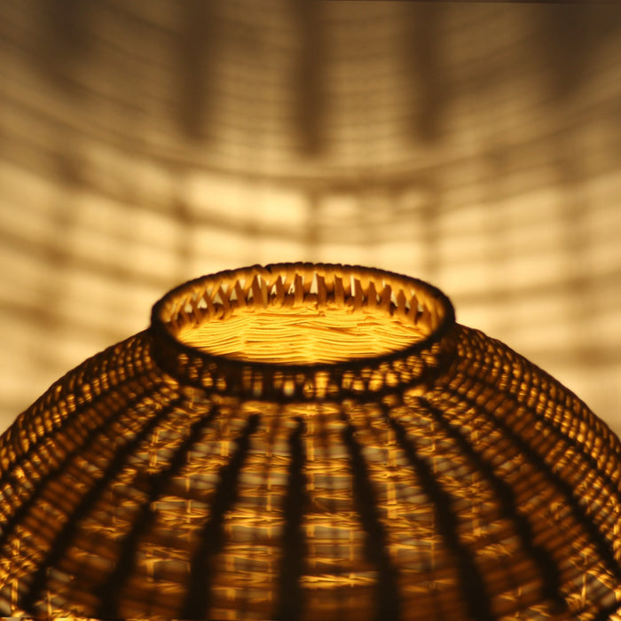 Galena Rattan Table Lamp