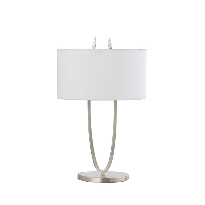 Denise Table Lamp - Satin Chrome