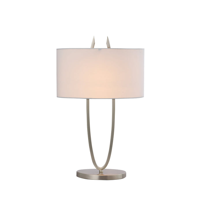 Denise Table Lamp - Satin Chrome