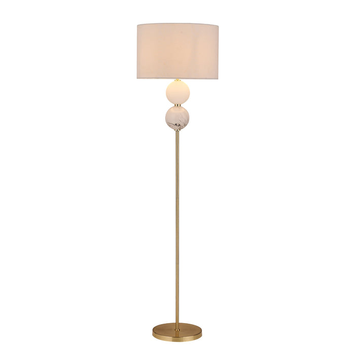 Murano Floor Lamp - Brass