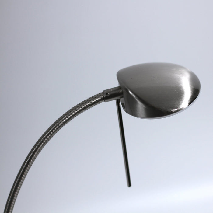 Jella LED Floor Lamp - Satin Chrome