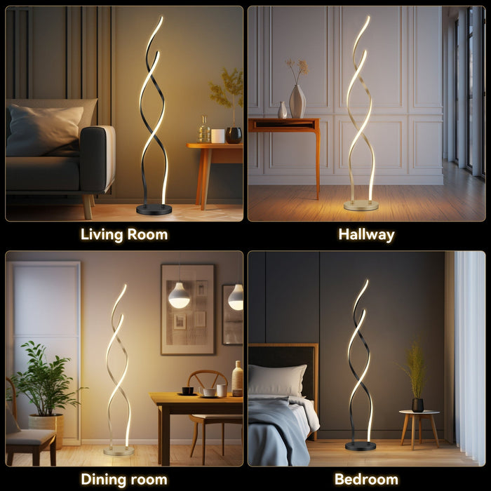 Acropora LED Floor Lamp - Black