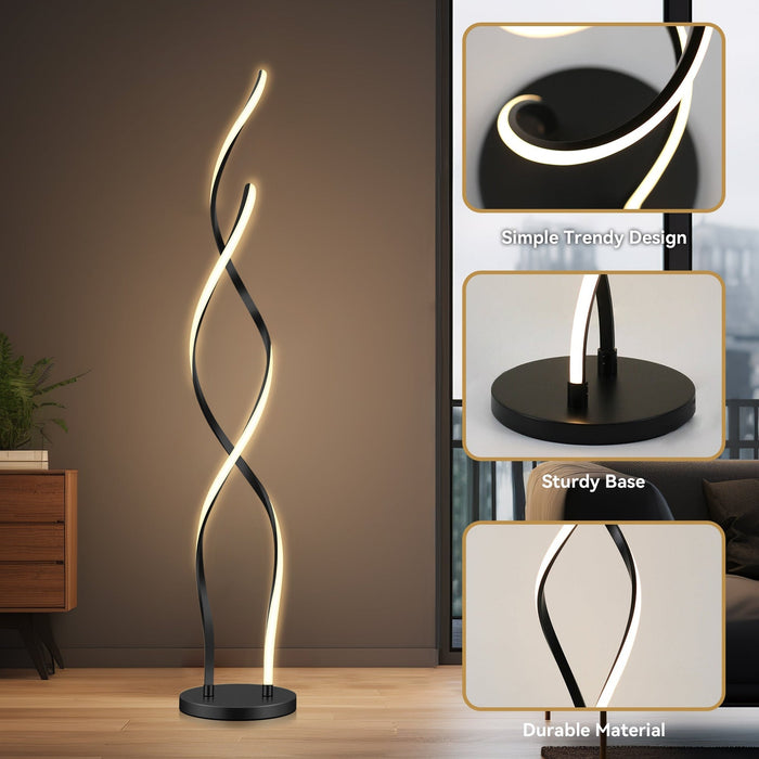 Acropora LED Floor Lamp - Black