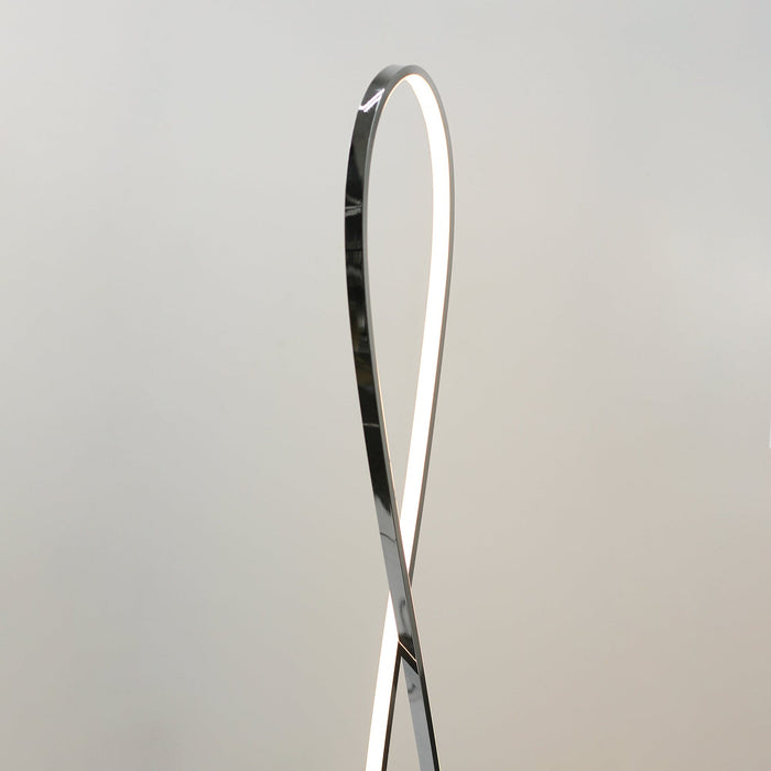 Infinite LED Floor Lamp - Chrome