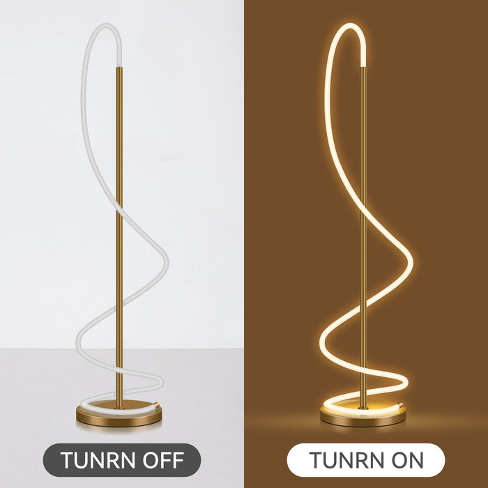 Lyona LED Floor Lamp - Gold