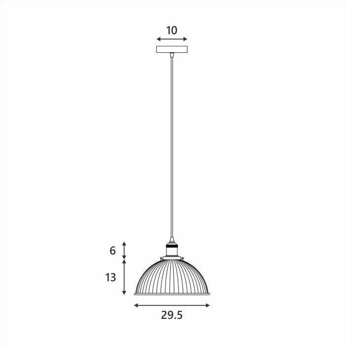 Tristan Glass Pendant Light - Clear