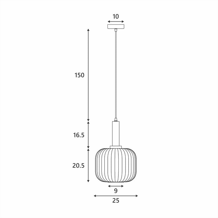 Tius GlassPendant Light Medium