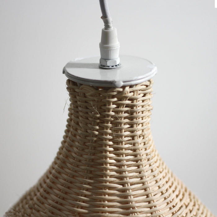 Shanen Rattan Pendant Light - White