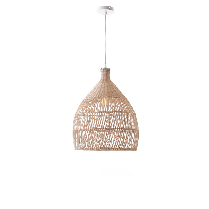 Shanen Rattan Pendant Light - White